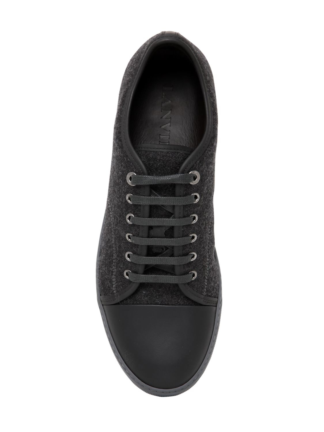 black and grey lanvin sneakers